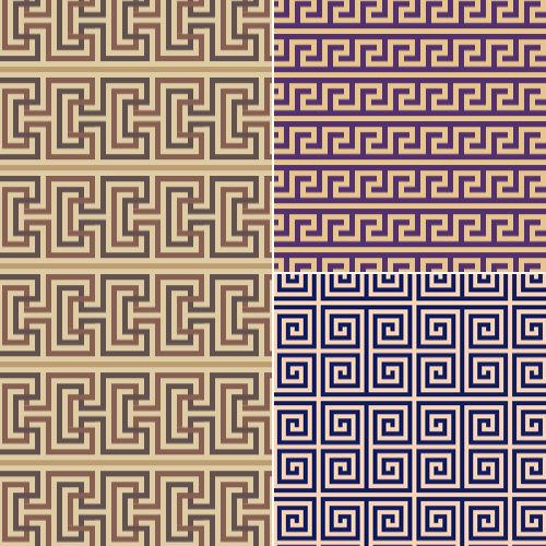 Collection of Greek Key Patterns