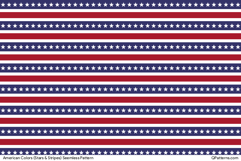 American Colors (Stars & Stripes) Pattern Preview
