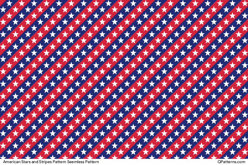American Stars and Stripes Pattern Pattern Thumbnail