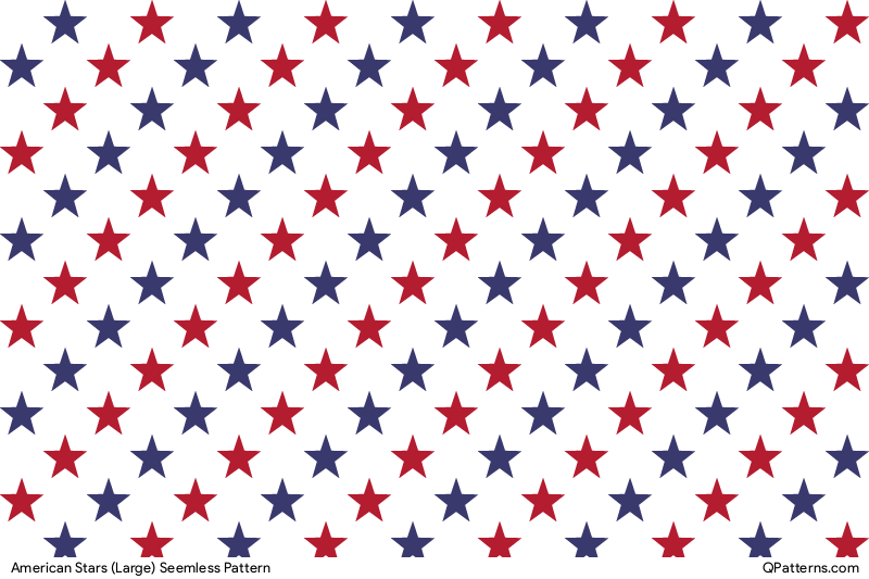 American Stars (Large) Pattern Thumbnail