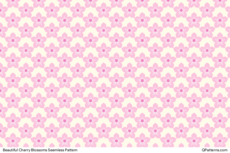 Beautiful Cherry Blossoms Pattern Preview