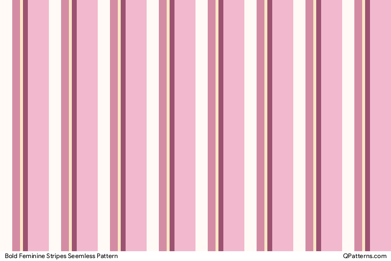 Bold Feminine Stripes Pattern Thumbnail