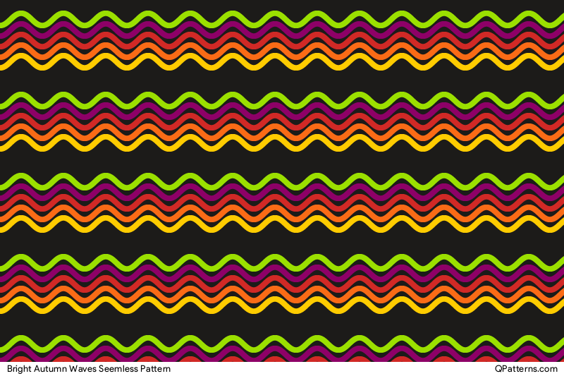 Bright Autumn Waves Pattern Preview