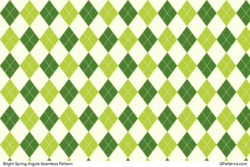 Bright Spring Argyle Pattern Preview