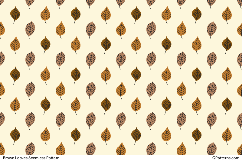 Brown Leaves Pattern Preview