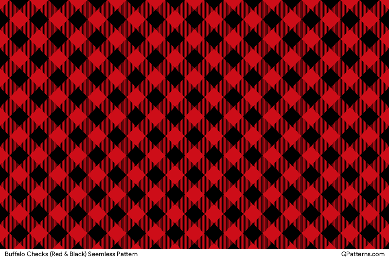 Buffalo Checks (Red & Black) Pattern Thumbnail