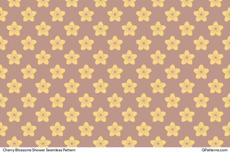 Cherry Blossoms Shower Pattern Preview