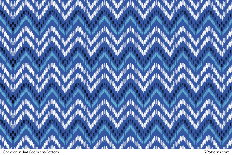 Chevron in Ikat Pattern Preview