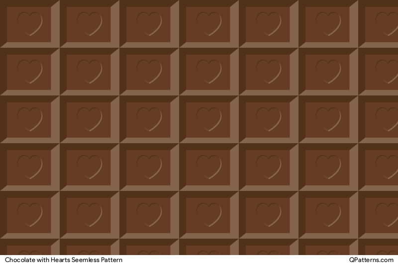 Chocolate with Hearts Pattern Thumbnail
