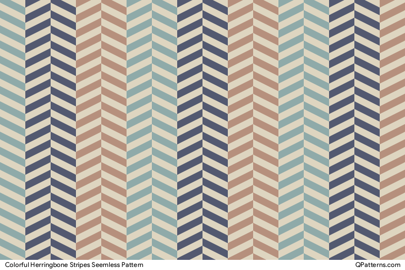 Colorful Herringbone Stripes Pattern Preview