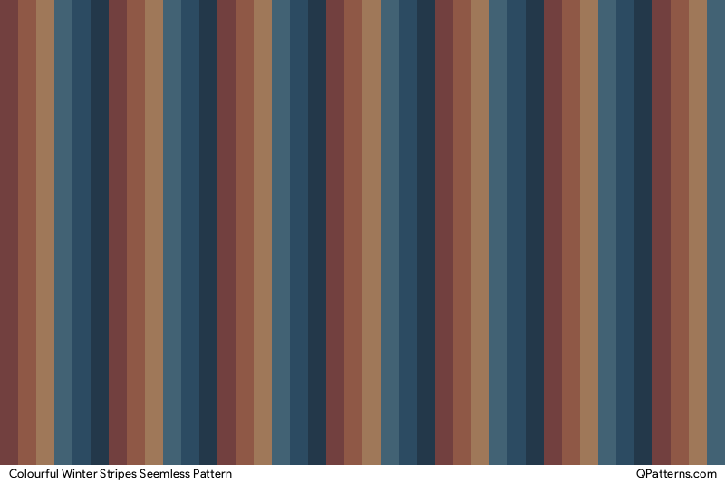 Colourful Winter Stripes Pattern Preview