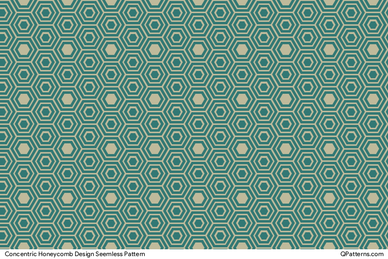 Concentric Honeycomb Design Pattern Preview
