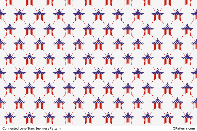 Connected Lone Stars Pattern Preview
