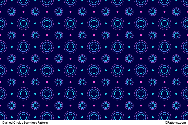 Dashed Circles Pattern Preview
