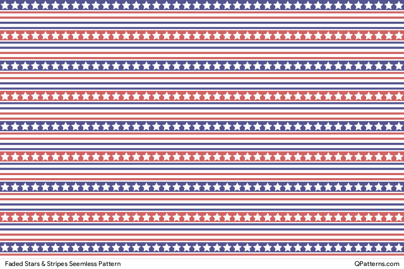 Faded Stars & Stripes Pattern Preview