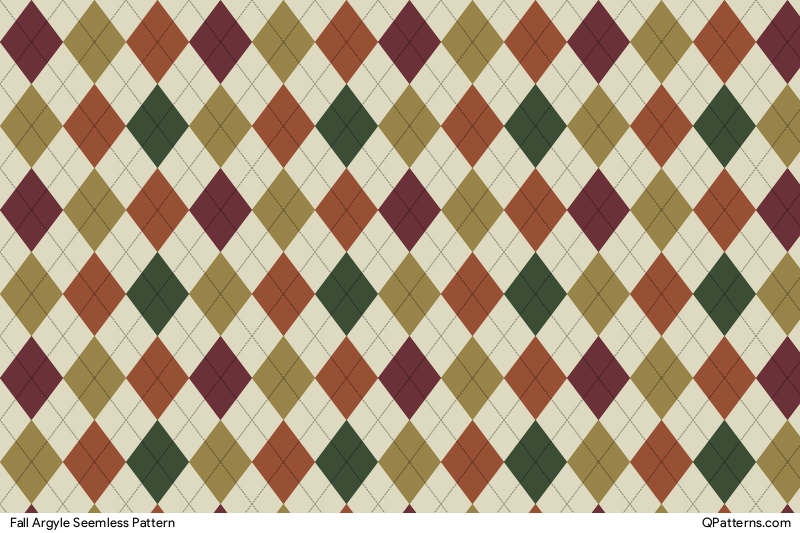Fall Argyle Pattern Preview