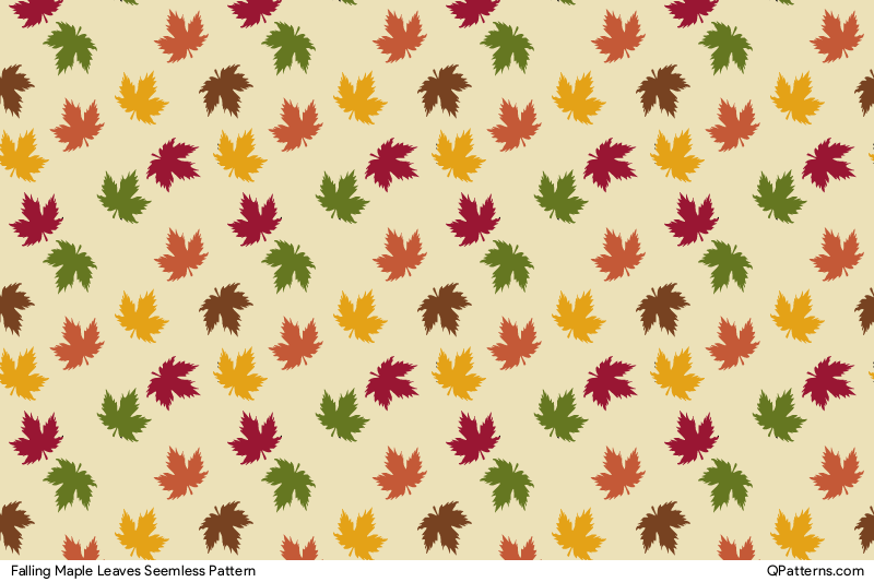 Falling Maple Leaves Pattern Preview