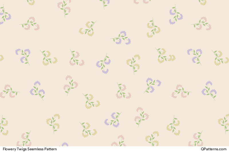 Flowery Twigs Pattern Preview