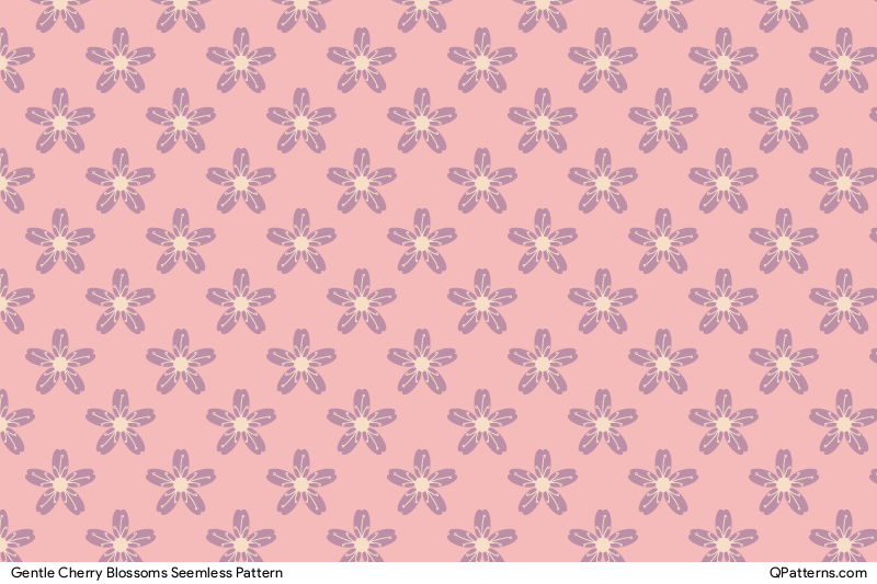 Gentle Cherry Blossoms Pattern Preview