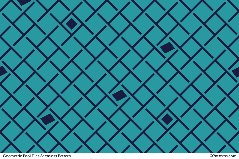 Geometric Pool Tiles Pattern Thumbnail