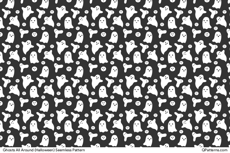 Ghosts All Around (Halloween) Pattern Preview