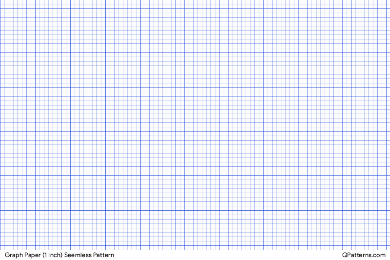 Graph Paper (1 Inch) Pattern Preview