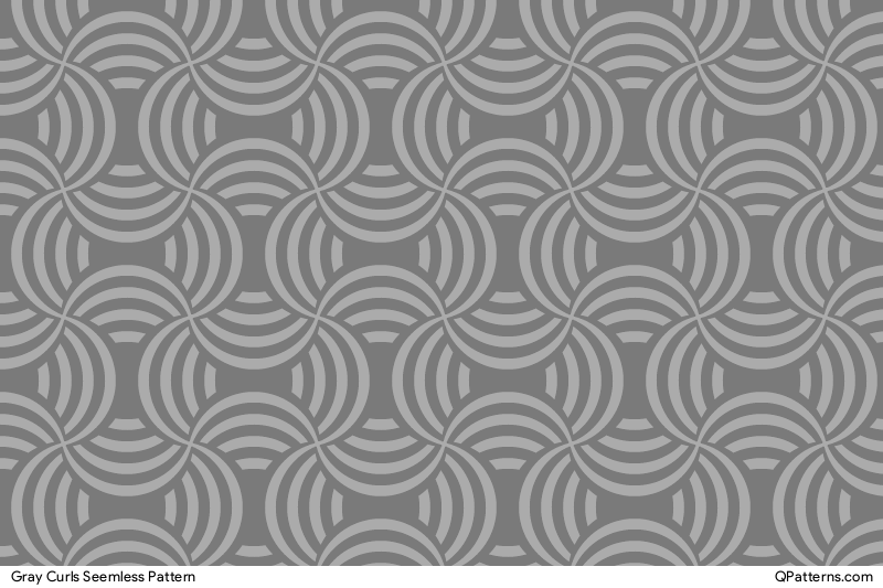 Gray Curls Pattern Preview