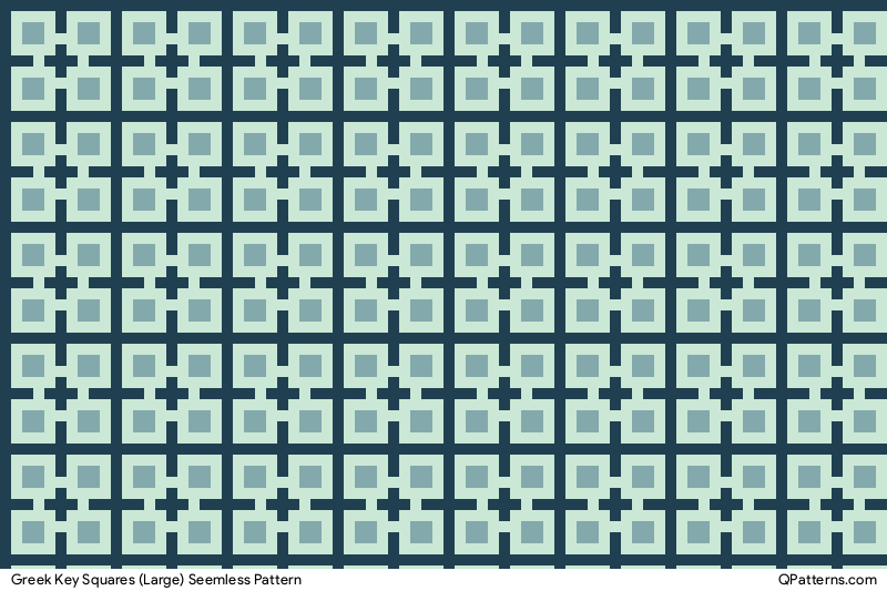 Greek Key Squares (Large) Pattern Thumbnail