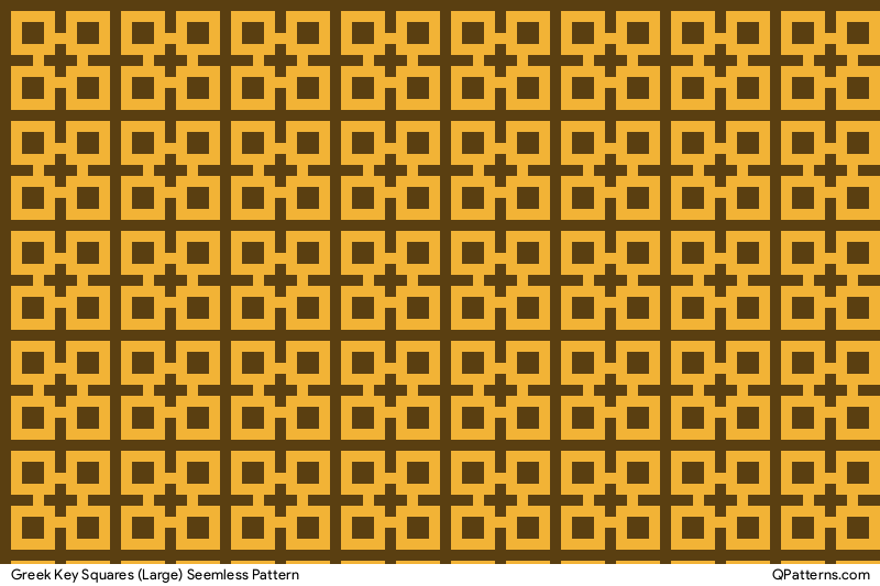 Greek Key Squares (Large) Pattern Preview