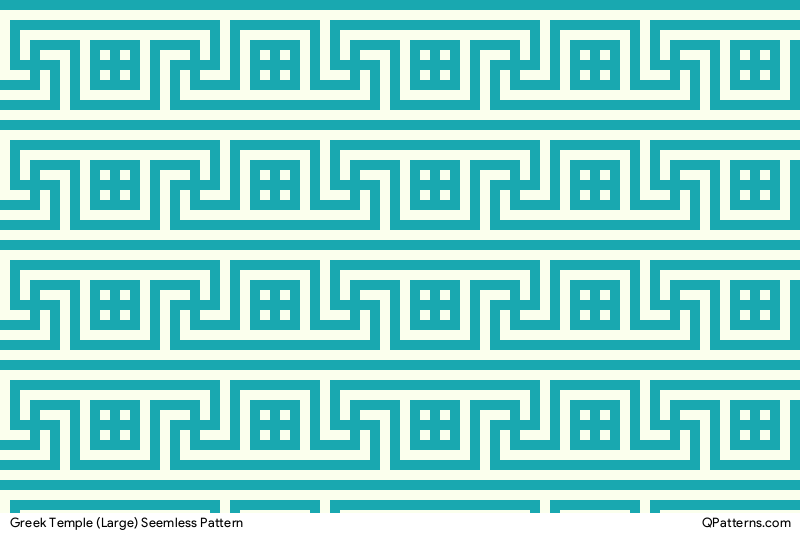 Greek Temple (Large) Pattern Preview