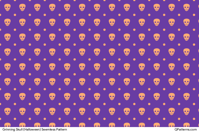 Grinning Skull (Halloween) Pattern Thumbnail