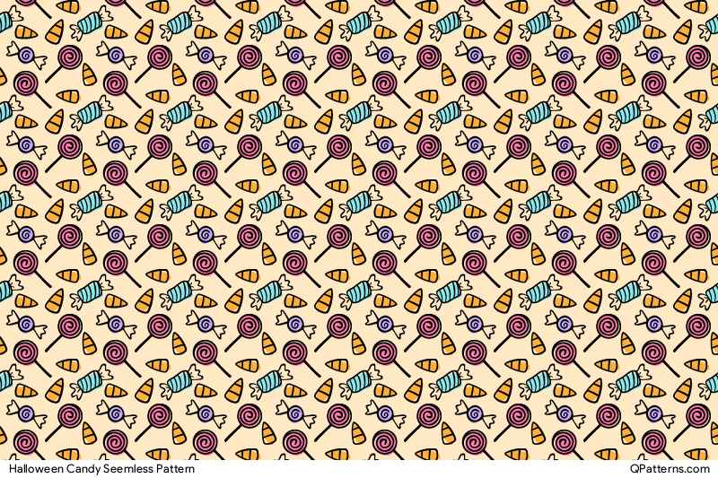 Halloween Candy Pattern Preview