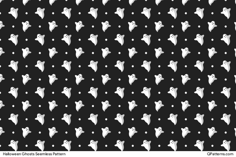 Halloween Ghosts Pattern Preview