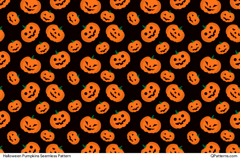 Halloween Pumpkins Pattern Preview