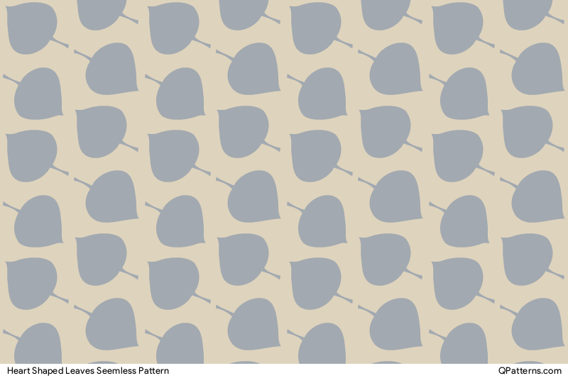 Heart Shaped Leaves Pattern Preview