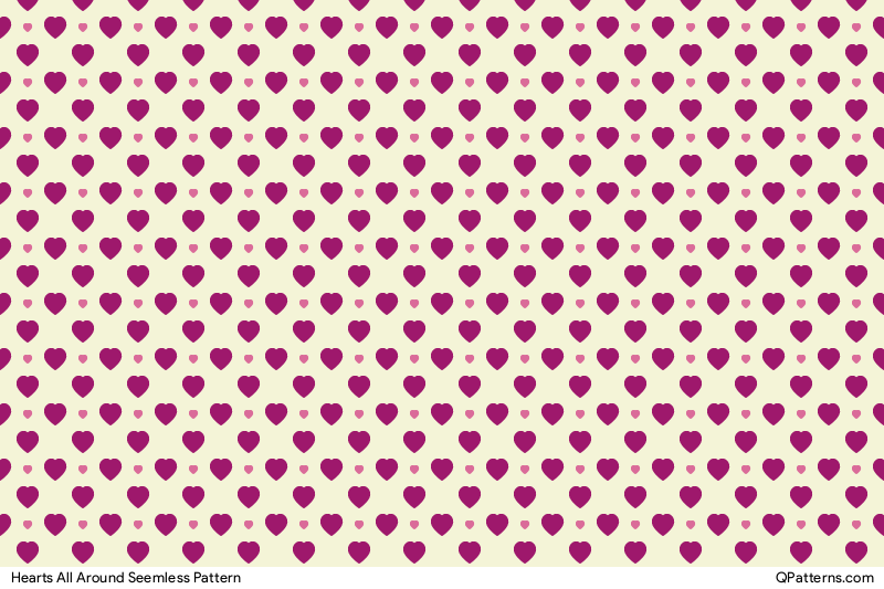 Hearts All Around Pattern Preview