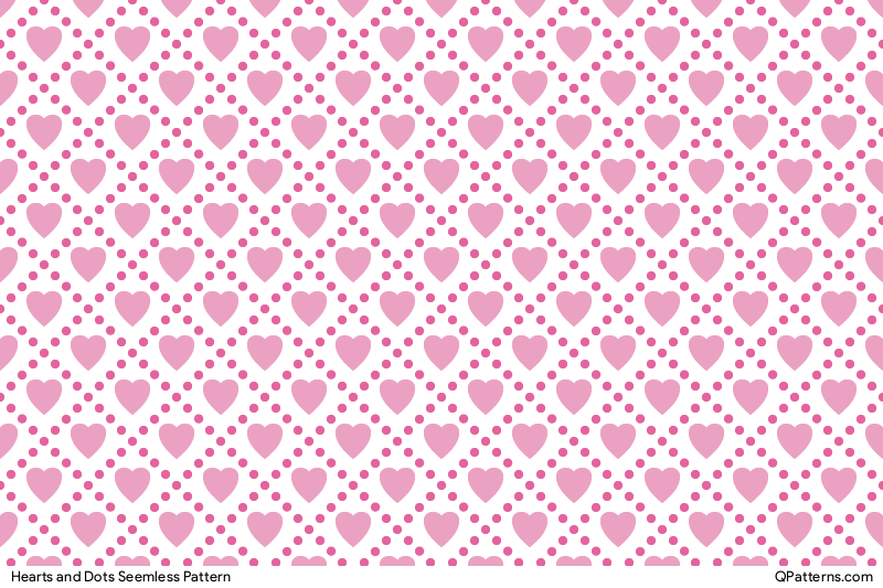 Hearts and Dots Pattern Preview
