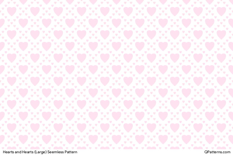 Hearts and Hearts (Large) Pattern Preview