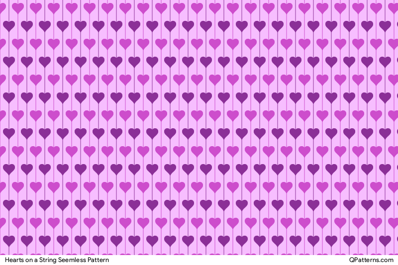 Hearts on a String Pattern Thumbnail