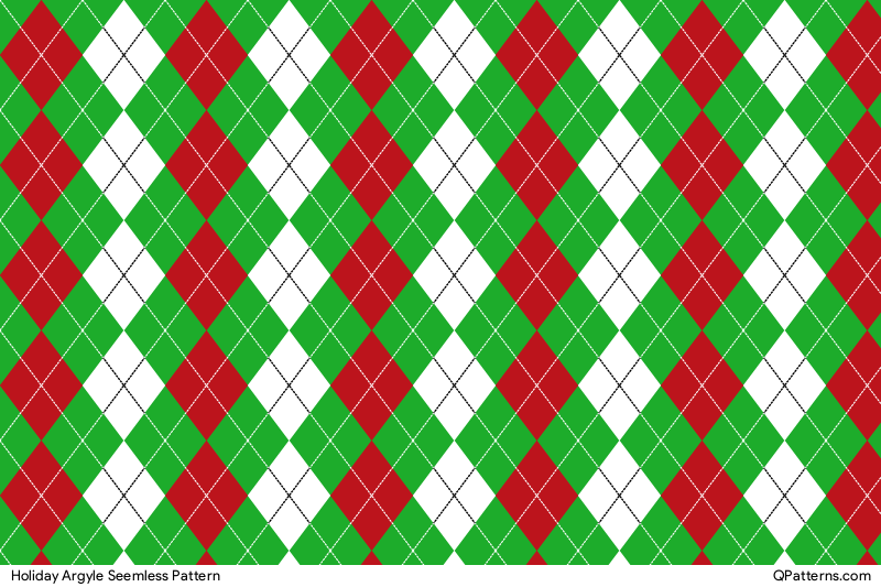 Holiday Argyle Pattern Preview