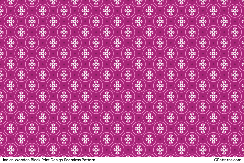 Indian Wooden Block Print Design Pattern Preview