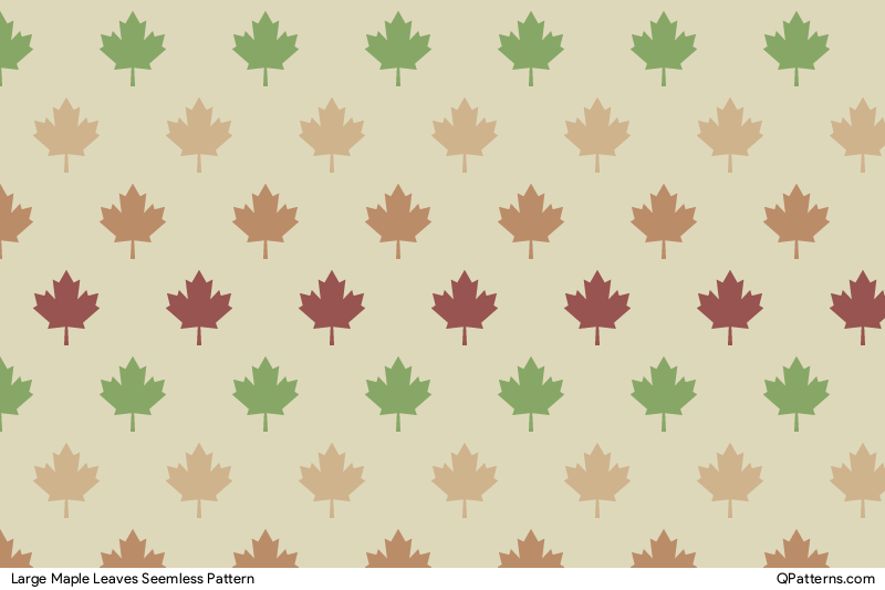 Large Maple Leaves Pattern Preview