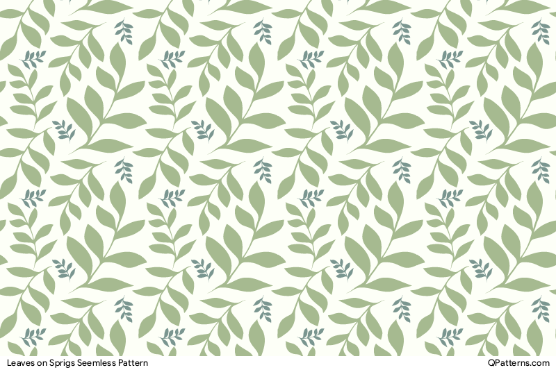 Leaves on Sprigs Pattern Preview