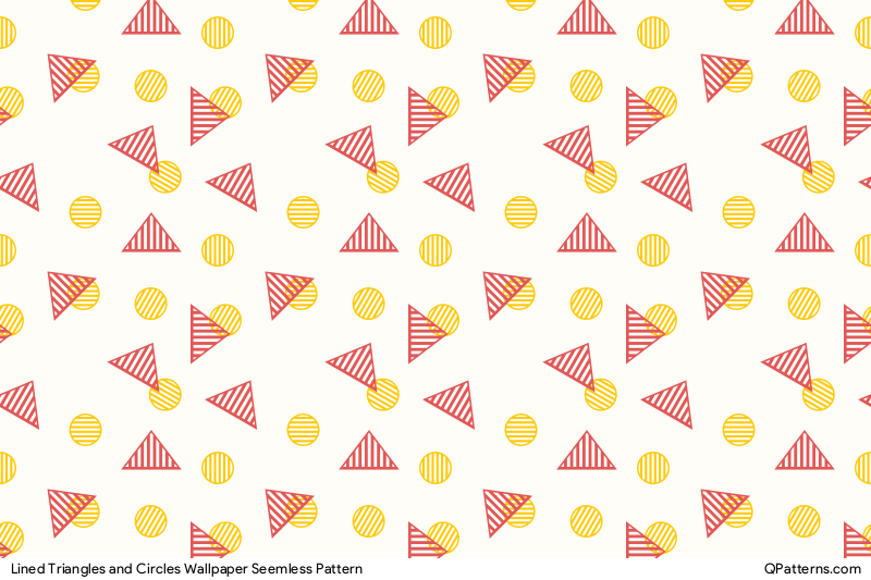 Lined Triangles and Circles Wallpaper Pattern Thumbnail