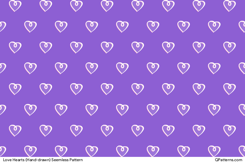 Love Hearts (Hand-drawn) Pattern Preview