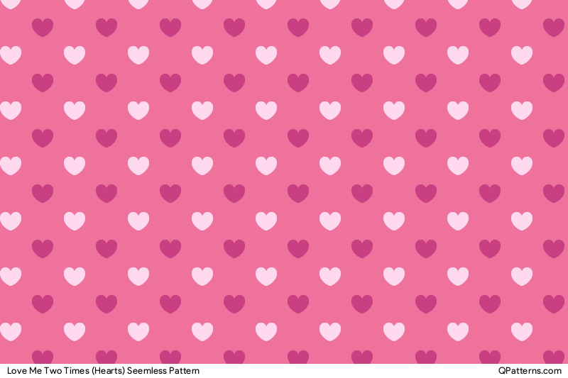Love Me Two Times (Hearts) Pattern Thumbnail