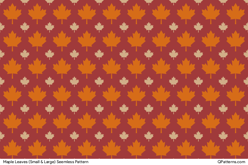 Maple Leaves (Small & Large) Pattern Preview