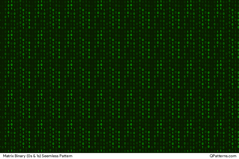 Matrix Binary (0s & 1s) Pattern Preview