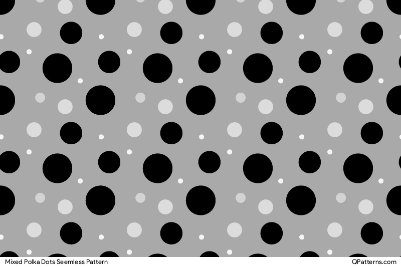 Mixed Polka Dots Pattern Thumbnail