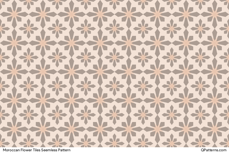 Moroccan Flower Tiles Pattern Thumbnail